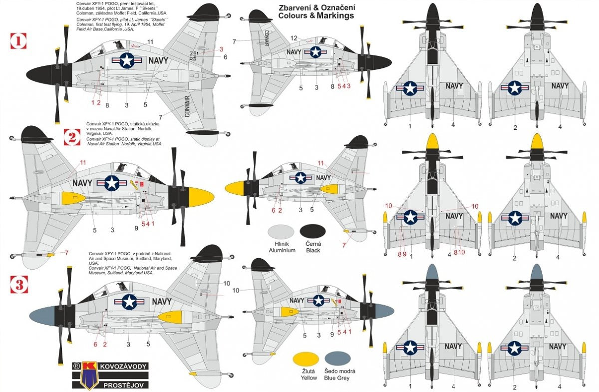 Kovozavody Prostejov KPM0258 XFY-1 Pogo « Prototype » 1/72 – immagine 2