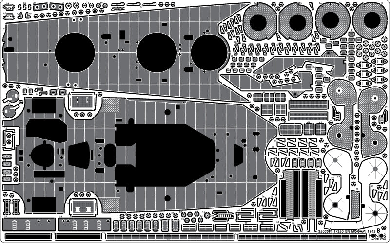 Pontos 37035F1 Croiseur lourd japonais Mogami 1942 Kit de détails 1/350 – image 22