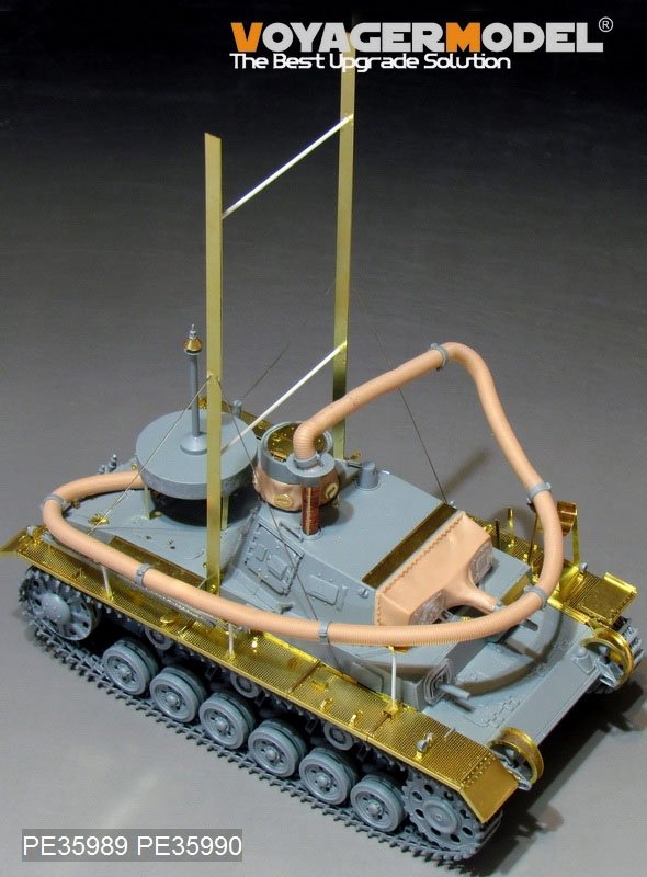 Maquette Voyager PE35989, char allemand Pz.KPfw.III (T)Ausf.F « Opération Seelowe » de la Seconde Guerre mondiale, pour DRAGON 6877/6717, échelle 1/35 – image 4
