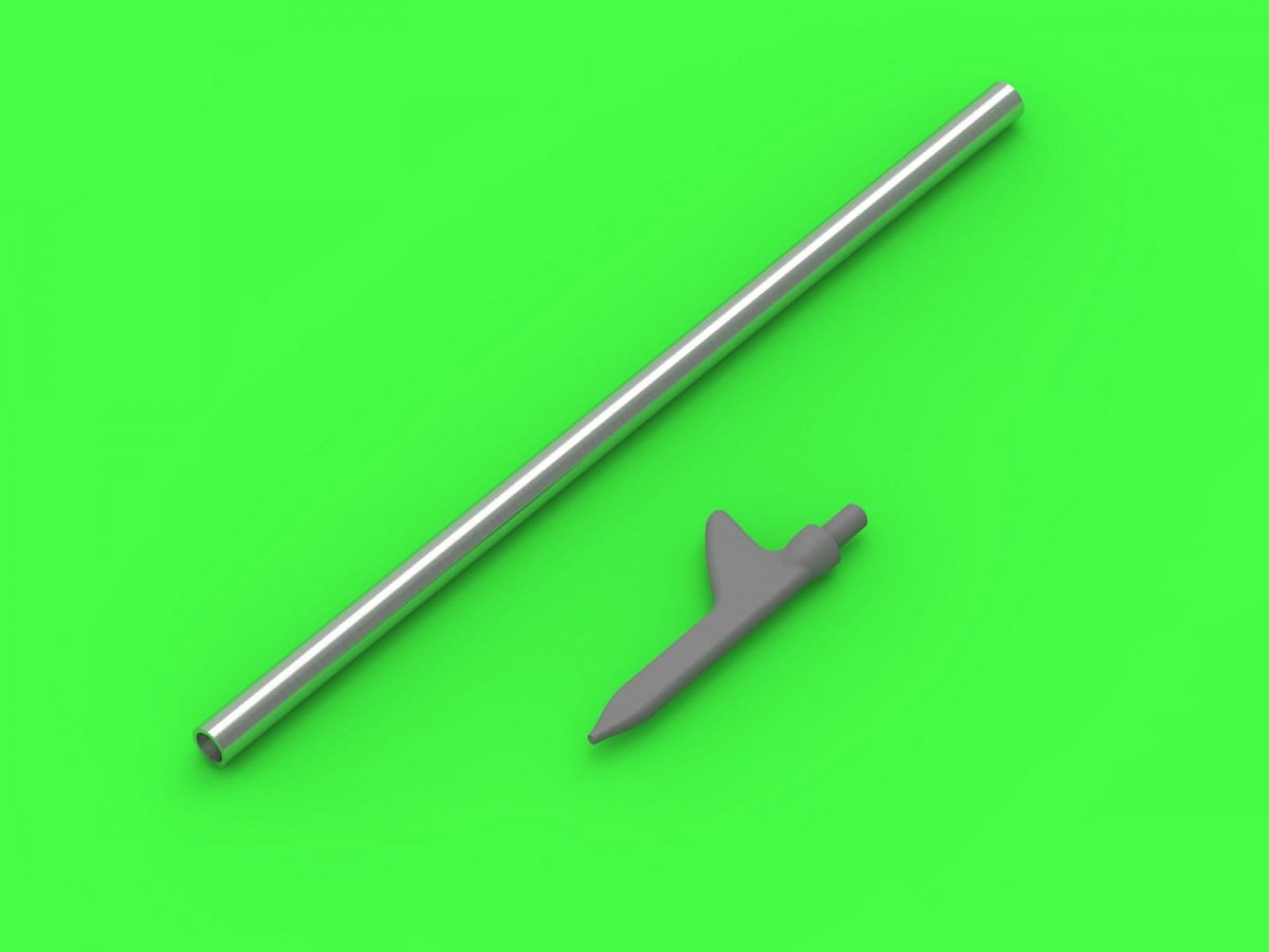 Tube Pitot américain Master AM-32-116 de la Seconde Guerre mondiale - Type « aileron de requin » (1 pièce) - utilisé sur les P-36, P-39, P-40, P-47, A-36, B-239, T-6, B-25 et bien d&amp;#39;autres - Échelle 1/32 – Bild 3