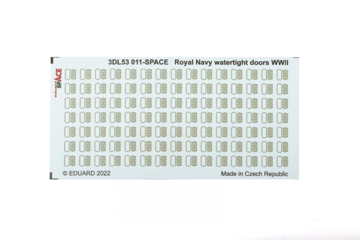 Eduard 3DL53011 Portes étanches de la Royal Navy Seconde Guerre mondiale SPACE 1/350