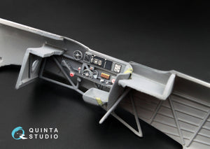 Intérieur imprimé en 3D et coloré sur papier décalcomanie pour le Yak-1B (fin de production) de Quinta Studio QD48004 (compatible avec tous les kits) à l&amp;#39;échelle 1/48.  – image 12