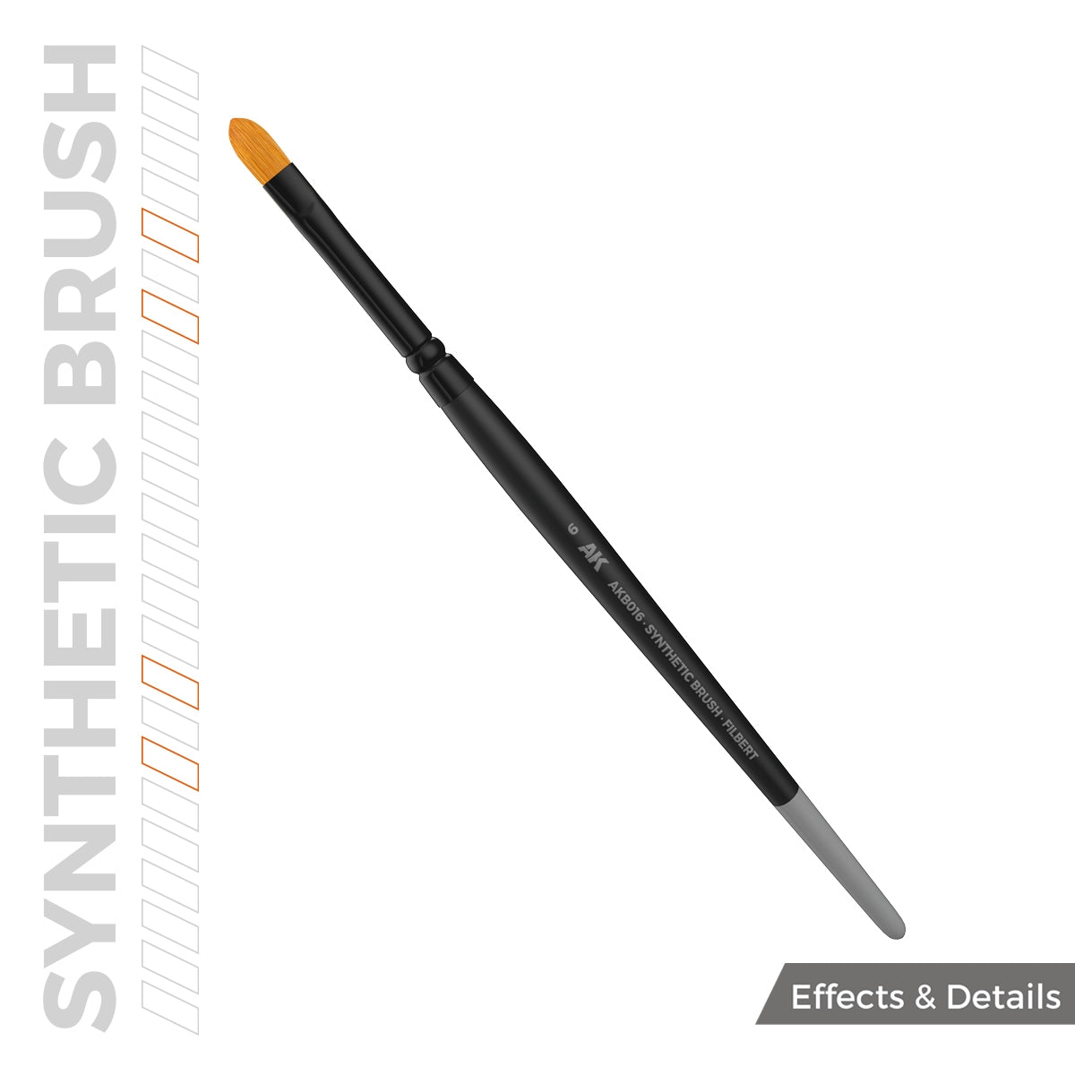 AK Interactive AKB016 AK BROSSE SYNTHÉTIQUE – FILBERT 6 – image 3