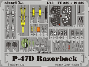 Eduard FE226 P-47D-20 1/48 Tamiya