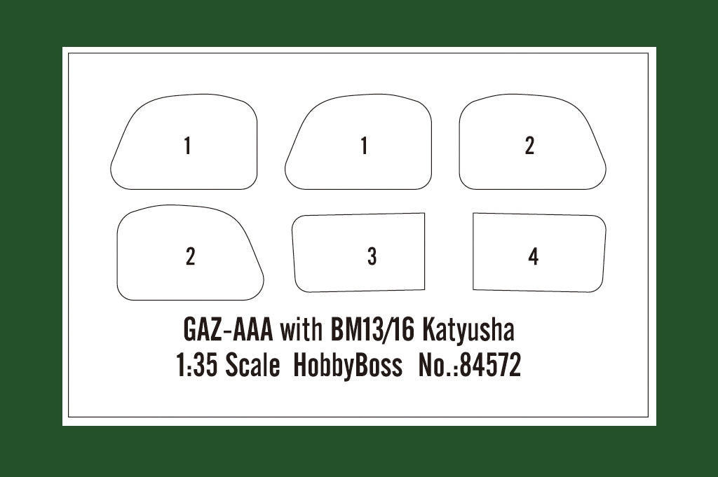 Hobby Boss 84572 GAZ-AAA with BM13/16 Katyusha 1/35 – zdjęcie 13