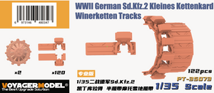 Heavy Hobby PT35073 WWII Allemand Sd.Kfz.2 Kleines Kettenkard Winerketten Tracks 1/35 – Bild 2