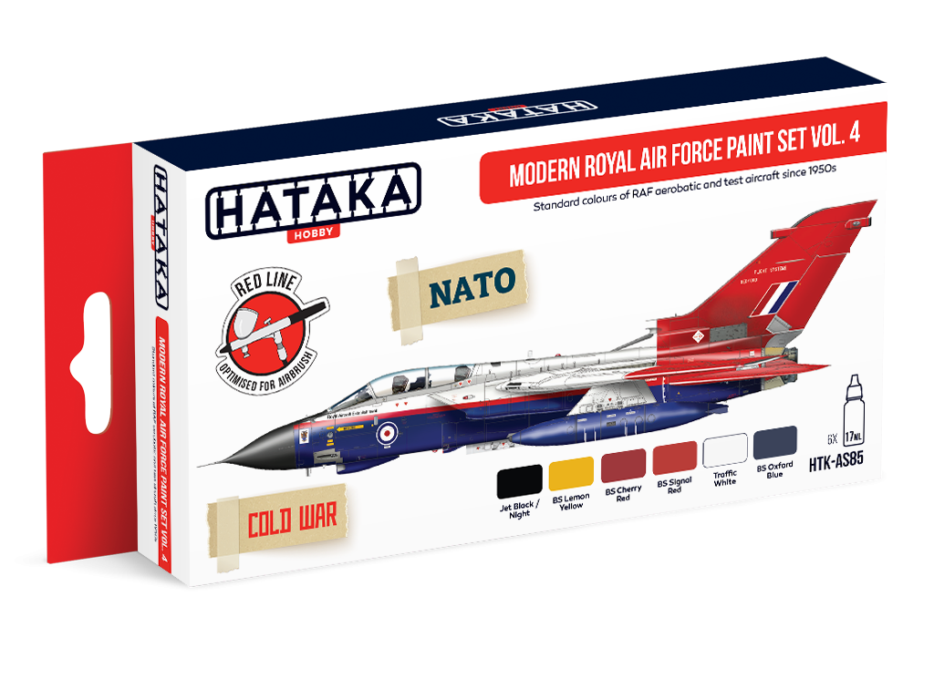 Hataka HTK-AS85 Ensemble de peinture moderne Royal Air Force vol. 4 6x17ml