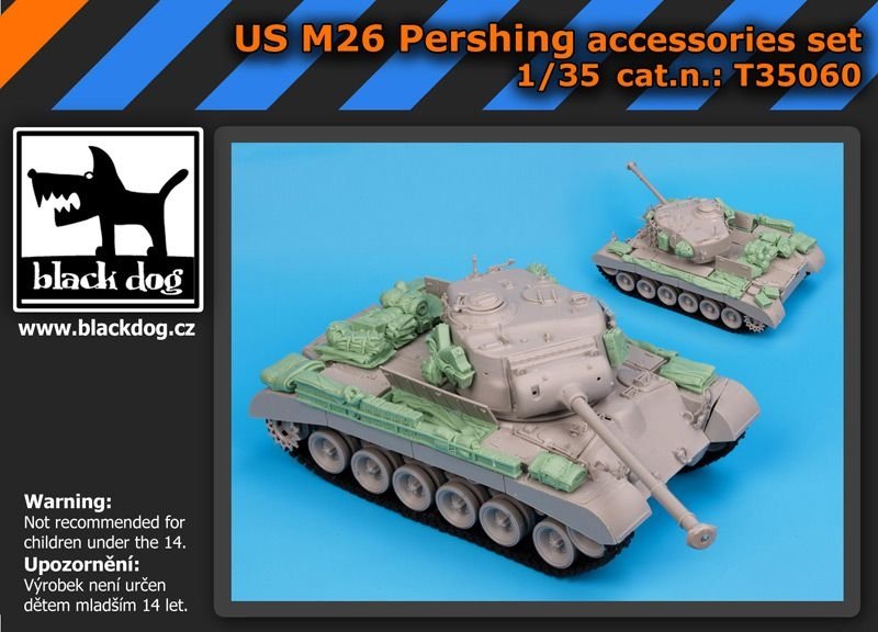 Ensemble d&amp;#39;accessoires Black Dog T35060 US M-26 Pershing au 1/35