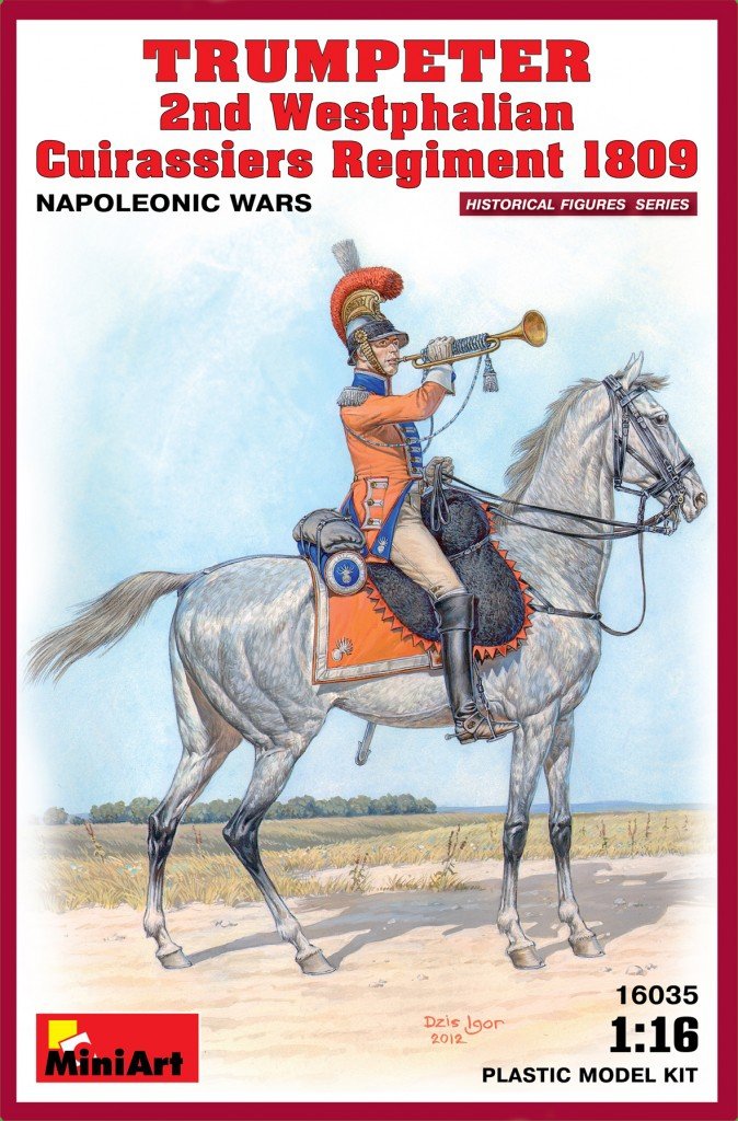MiniArt 16035 TRUMPETER 2e régiment de cuirassiers westphaliens 1809 Guerres napoléoniennes 1/16