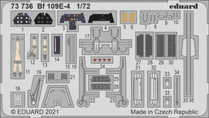 Maquette Eduard 73736 Bf 109E-4 pour SPECIAL HOBBY au 1/72
