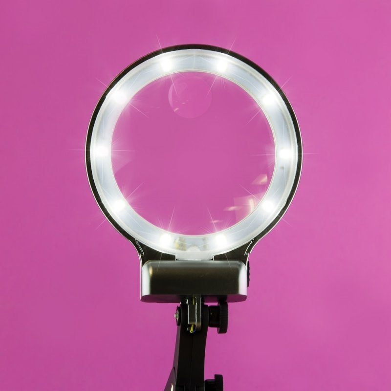 Poste de travail Modelcraft PCL2400 avec bras articulés et loupe LED – immagine 4