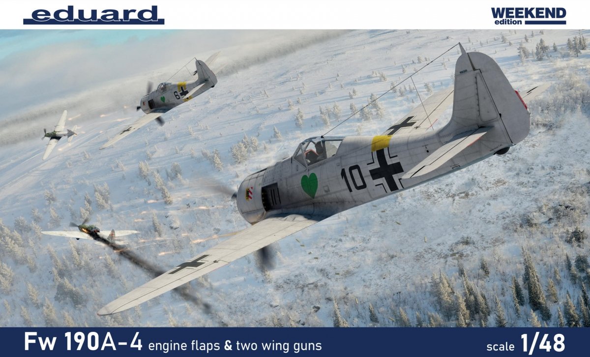 Eduard 84117 Fw 190A-4 avec volets moteur et ailes à 2 mitrailleuses, échelle 1/48