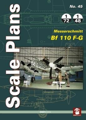 Plans à l'échelle MMP Books 81937 n° 45 Messerschmitt Bf 110 FG EN