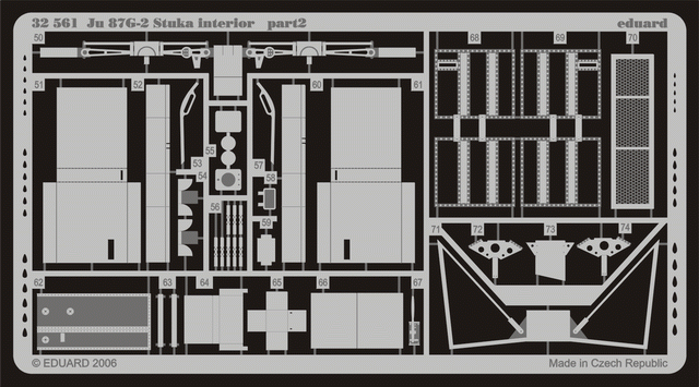 Eduard 32561 Ju 87G-2 Stuka intérieur 1/32 HASEGAWA – image 2