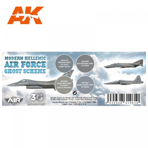 AK Interactive AK11753 IMODERN HELLENIC AIR FORCE GHOST SCHEME 4x17 ml – immagine 2
