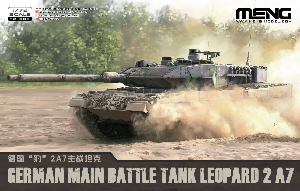 Maquette Meng 72-002 Leopard 2 A7 Char de combat principal allemand 1/72