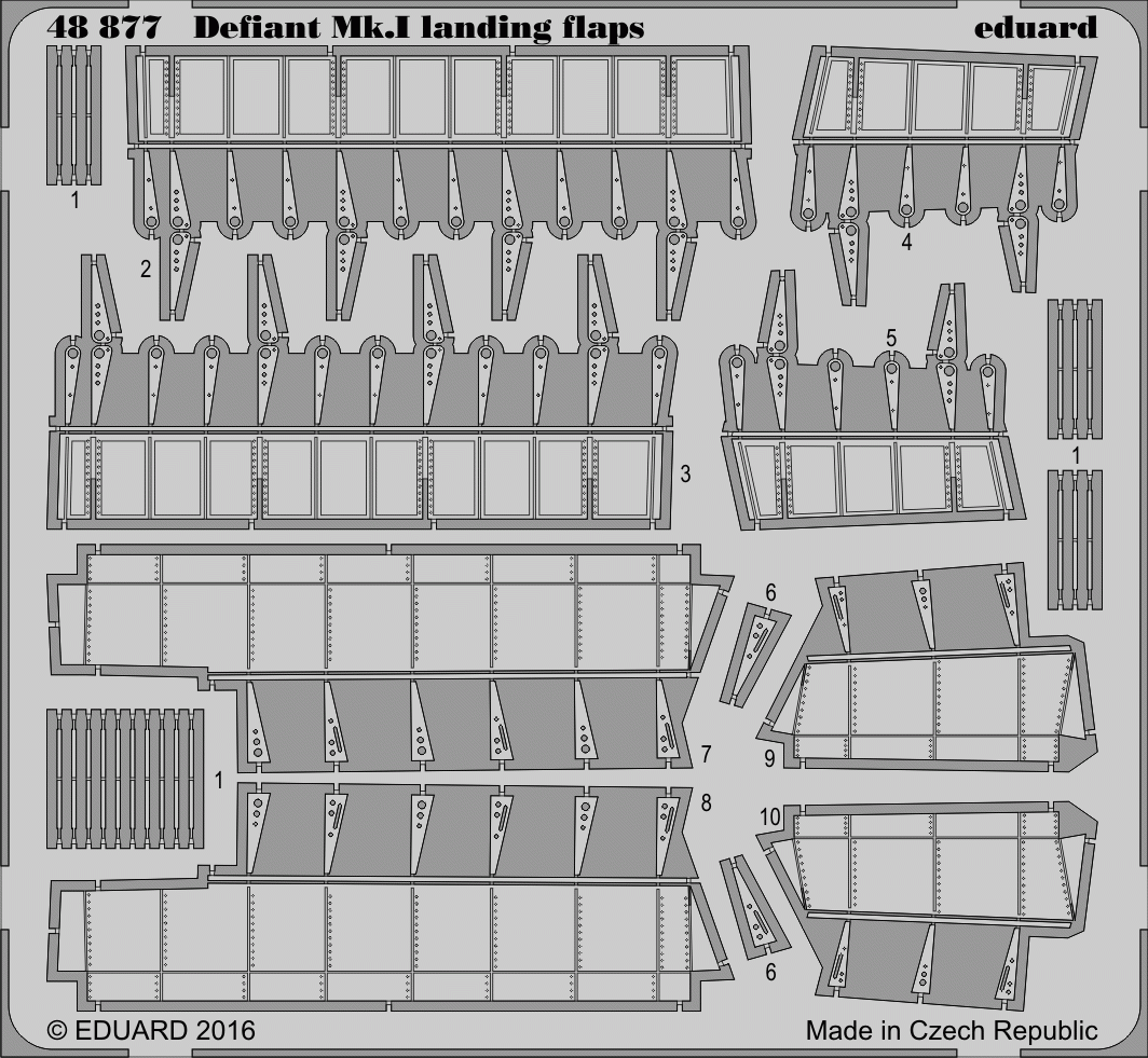 Eduard 48877 Defiant Mk. et volets d&amp;#39;atterrissage 1/48 AIRFIX
