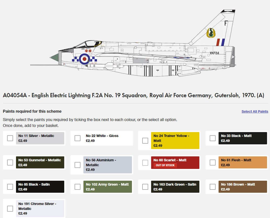Airfix 04054A English Electric Lightning F.2A 1/72 – image 3