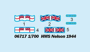 Trumpeter 06717 HMS Nelson 1944 1/700 – Bild 3