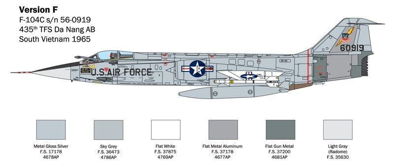 Italeri 2515 F-104 STARFIGHTER A/C 1/32  – image 3