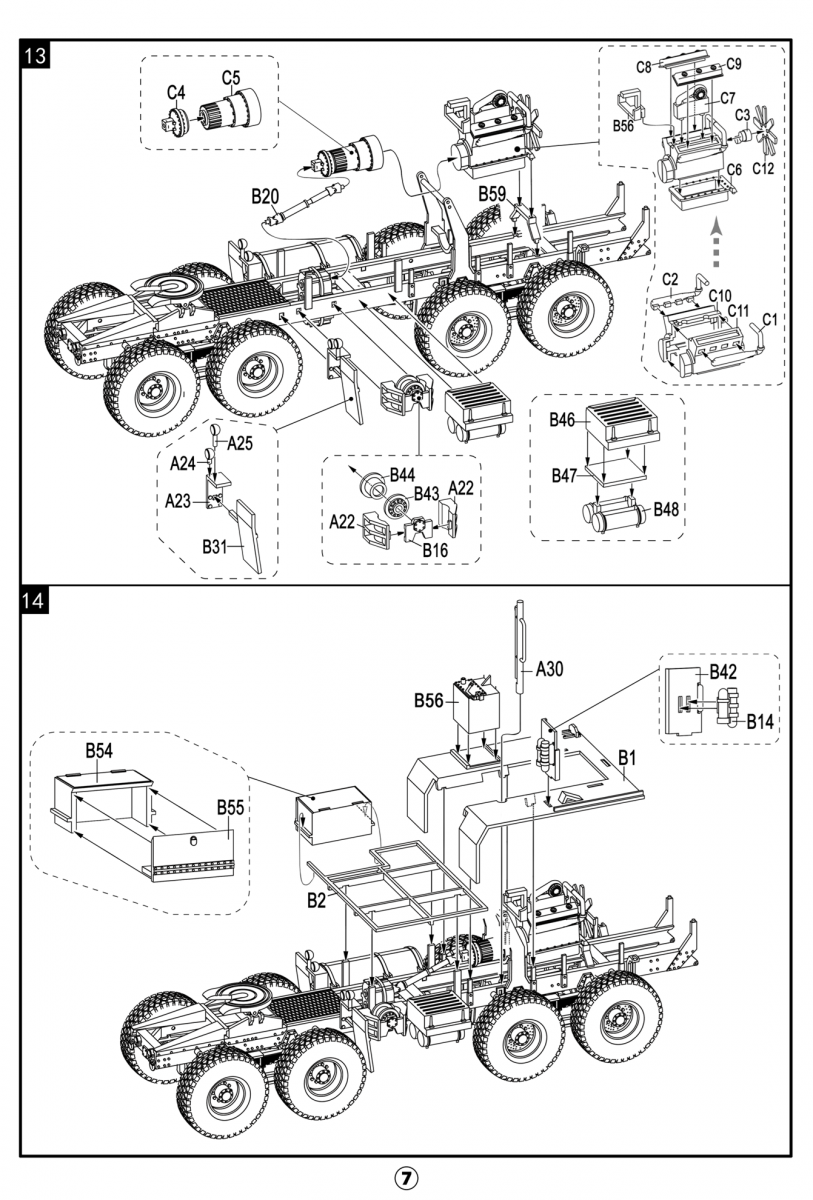Modelcollect UA72361 USA Tracteur HEMTT M983A2 et semi-remorque M870A1 1/72 – image 16