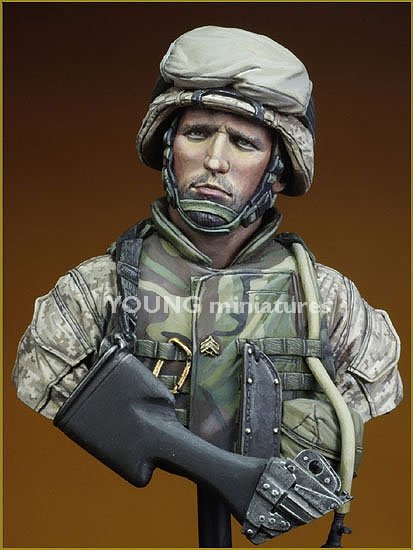 Young Miniatures YM1816 USMC Falloujah Irak 2004 1/10
