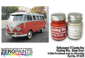 Peinture d&amp;#39;étanchéité Zero Paints ZP-1475-1 pour Volkswagen T1 Samba Bus - Gris 2 x 30 ml – image 2
