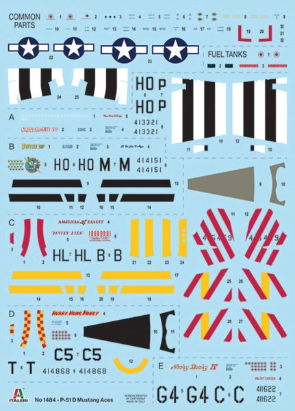 Italeri 1484 P-51D Mustang Aces 1/72 – immagine 2