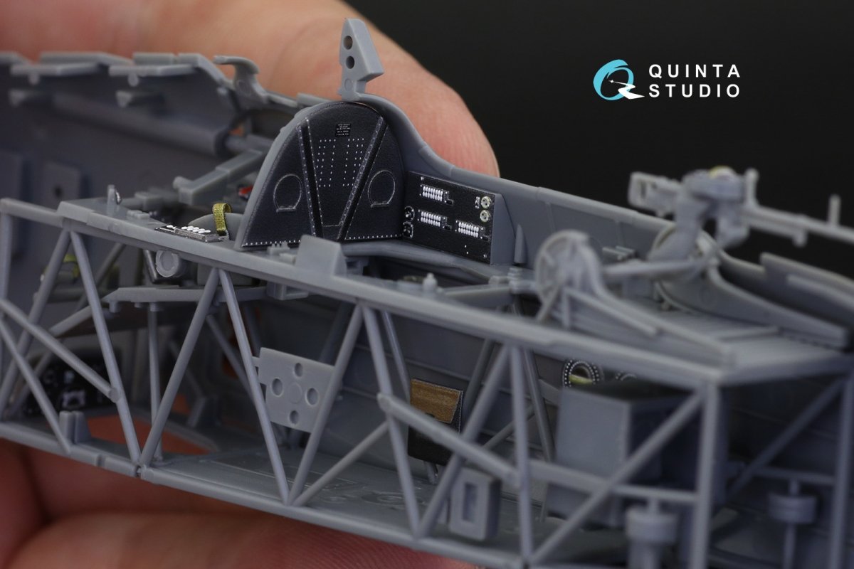 Intérieur imprimé en 3D et coloré sur papier décalcomanie Quinta Studio QD48256 Swordfish Mk.II (Tamiya) 1/48 – immagine 5