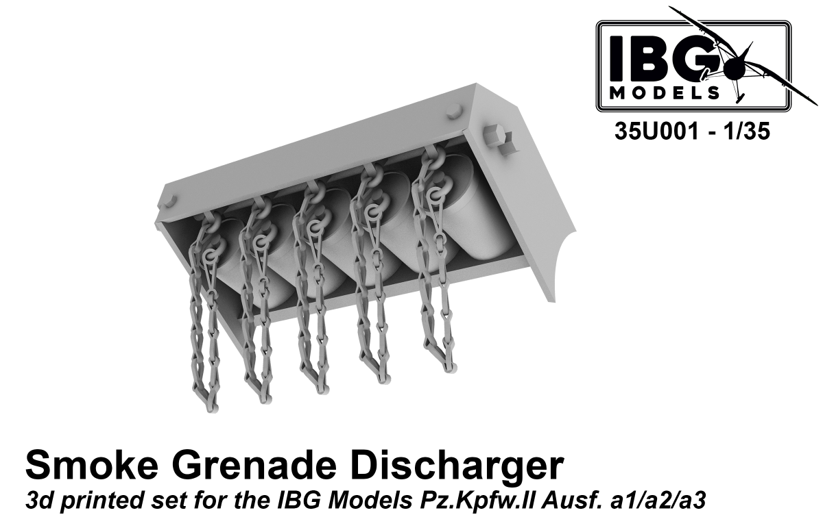 Lanceurs de grenades fumigènes IBG 35U001 pour Pz.Kpfw.II Ausf. a1/a2/a3 1/35