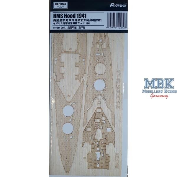 Maquette FlyHawk FH710124 HMS Hood 1941 Pont en bois (pour FH1160) 1/700