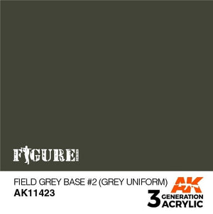 AK Interactive AK11423 Base Gris Field n° 2 (Gris Uniforme) 17 ml