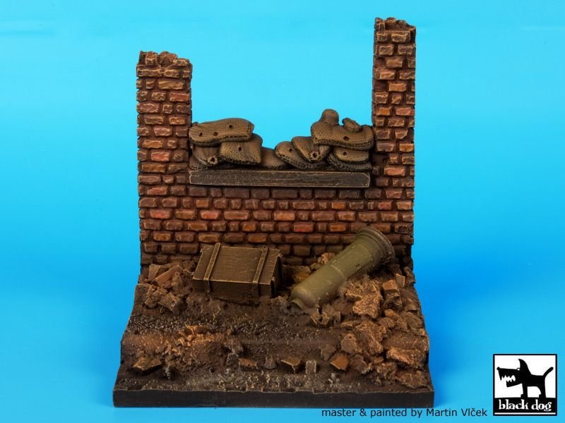 Mur Black Dog D35014 avec base de sacs de sable 1/35 – immagine 2