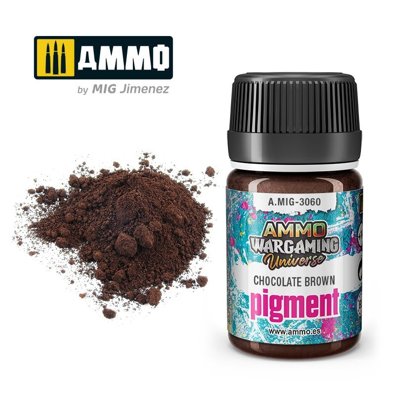 AMMO par Mig Jimenez 3060 Pigment Brun Chocolat 35ml 