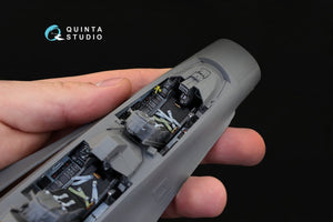 Intérieur imprimé en 3D et coloré sur papier décalcomanie Quinta Studio QD32031 F-16I (pour maquette Academy) 1/32 – image 5