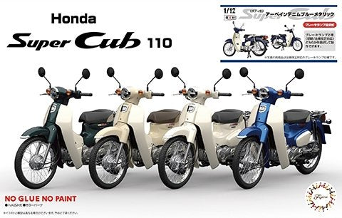 Fujimi 141961 B-NX-6 Honda Super Cub 110 (Bleu denim métallisé urbain) 1/12