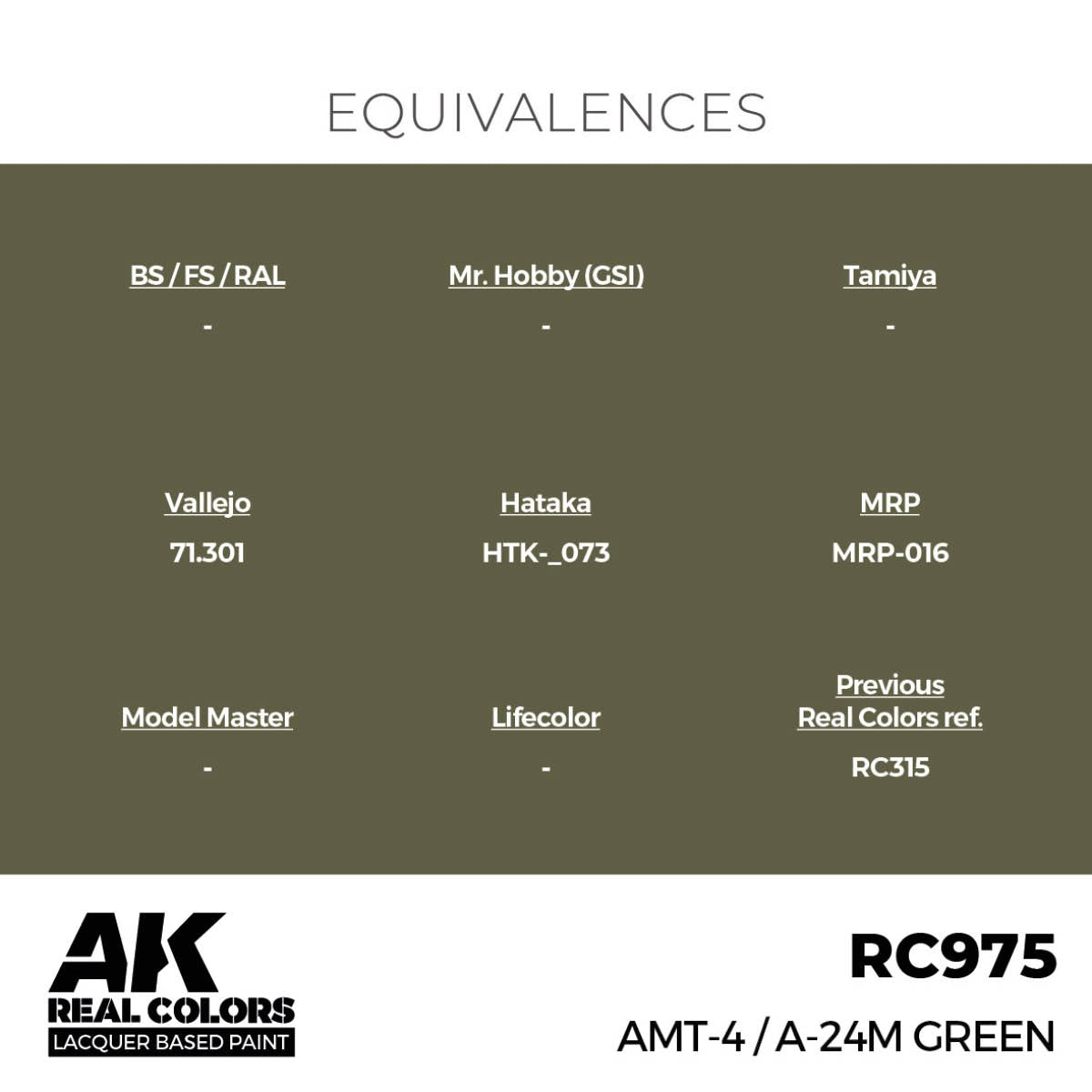 AK Interactive RC975 AMT-4 / A-24m Green 17 ml – zdjęcie 2