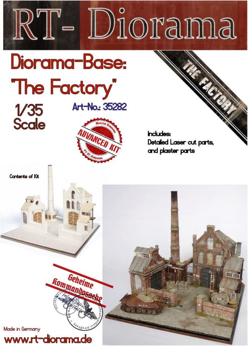 RT-Diorama 35282 Socle de diorama : « L’Usine » 1/35