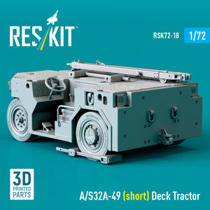 RESKIT RSK72-0018 A/S32A-49 (court) Tracteur de plateau (Maquette imprimée en 3D) 1/72 – image 3