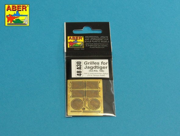 Aber 48A30 Grilles pour Sd.Kfz.186 Jagdtiger 1/48 – immagine 3