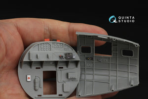 Intérieur imprimé en 3D et coloré sur papier décalcomanie pour Boeing B-17F (Quinta Studio QD48542, HK models, Eduard) à l&amp;#39;échelle 1/48 – immagine 9