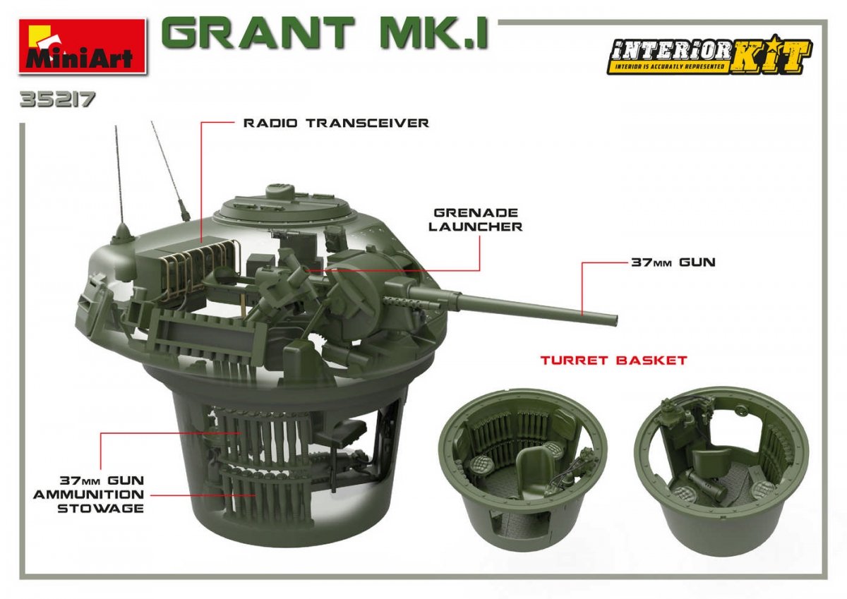 MiniArt 35217 Grant Mk.I avec intérieur 1/35 – image 11