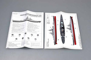 Trumpeter 05751 FRENCH NAVY RICHELIEU 1946 1/700 – zdjęcie 3