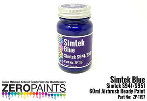 Peinture bleue Simtek F1 Zero Paints ZP-1157, 60 ml – image 2