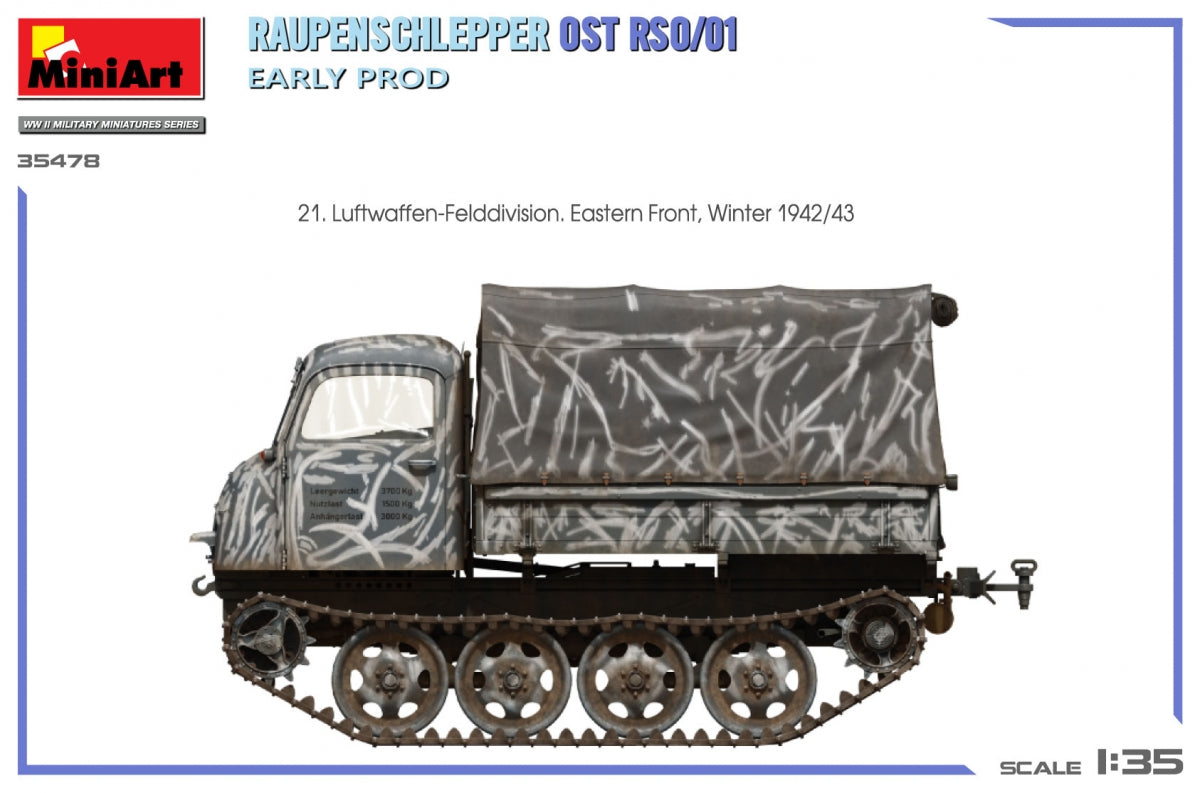 Miniart 35478 RAUPENSCHLEPPER OST RSO/01. PREMIÈRE PROD 1/35 – imagen 9