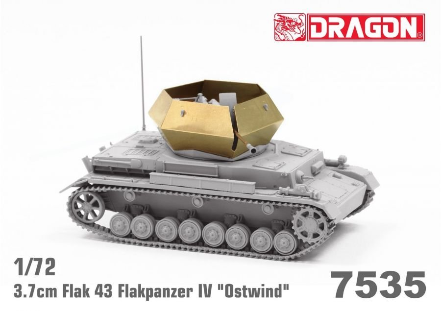 Dragon 7535 3.7cm FlaK 43 Flakpanzer IV &amp;quot;Ostwind&amp;quot; 1/72 – image 7