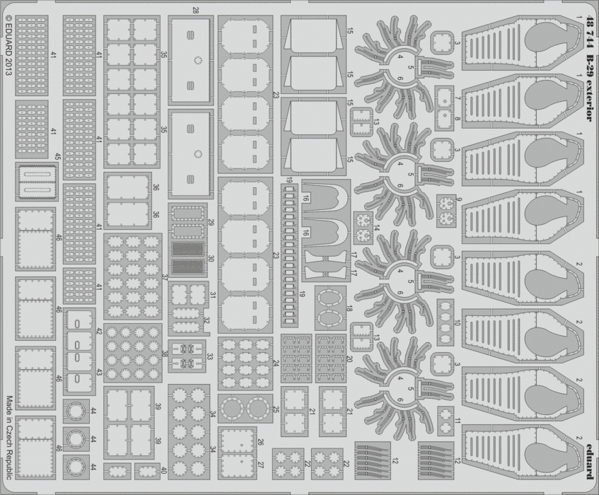 Eduard 48744 B-29 extérieur 1/48 Revell