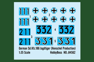 Hobby Boss 84562 Chasseur de chars allemand « Tigre » (type Henschel) 1/35 – Bild 3