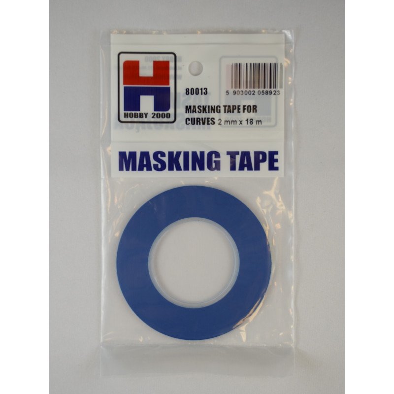 Ruban de masquage pour courbes Hobby 2000 80013, 2 mm x 18 m