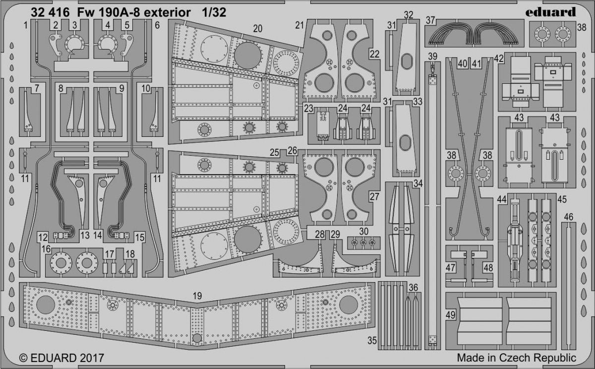 Eduard 32416 Fw 190A-8 extérieur REVELL 1/32